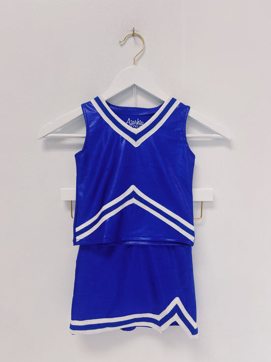 Azarhia Shimmer Cheer Suit- Royal