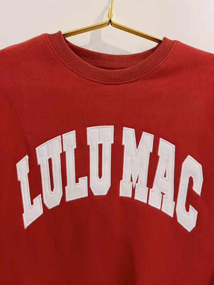 Crimson/White Lulu Mac Youth Sweatshirt
