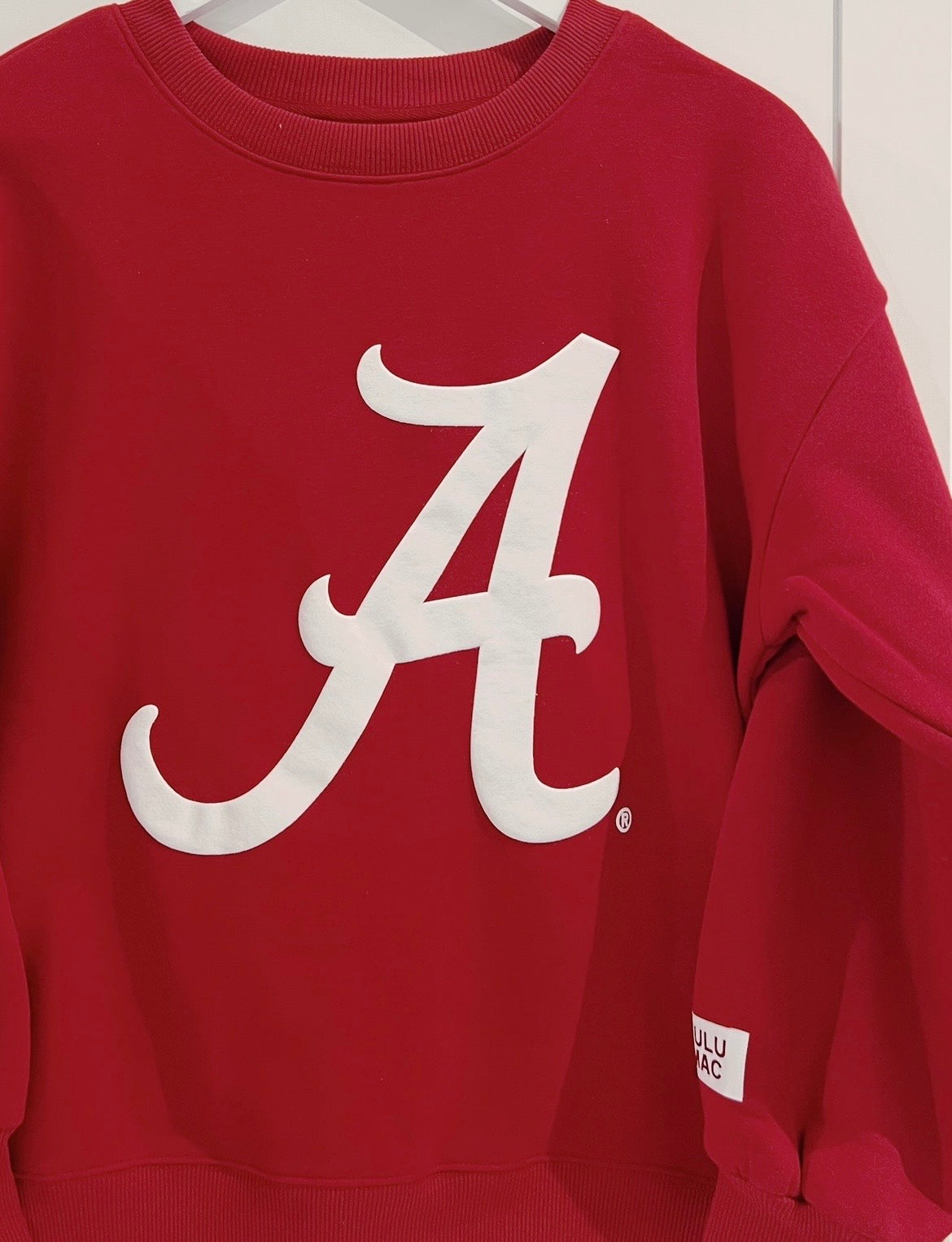 LuLu Mac Adult Crimson A Sweatshirt