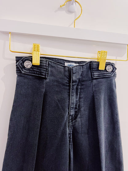 Mayoral Coal Wide Leg Denim Pants