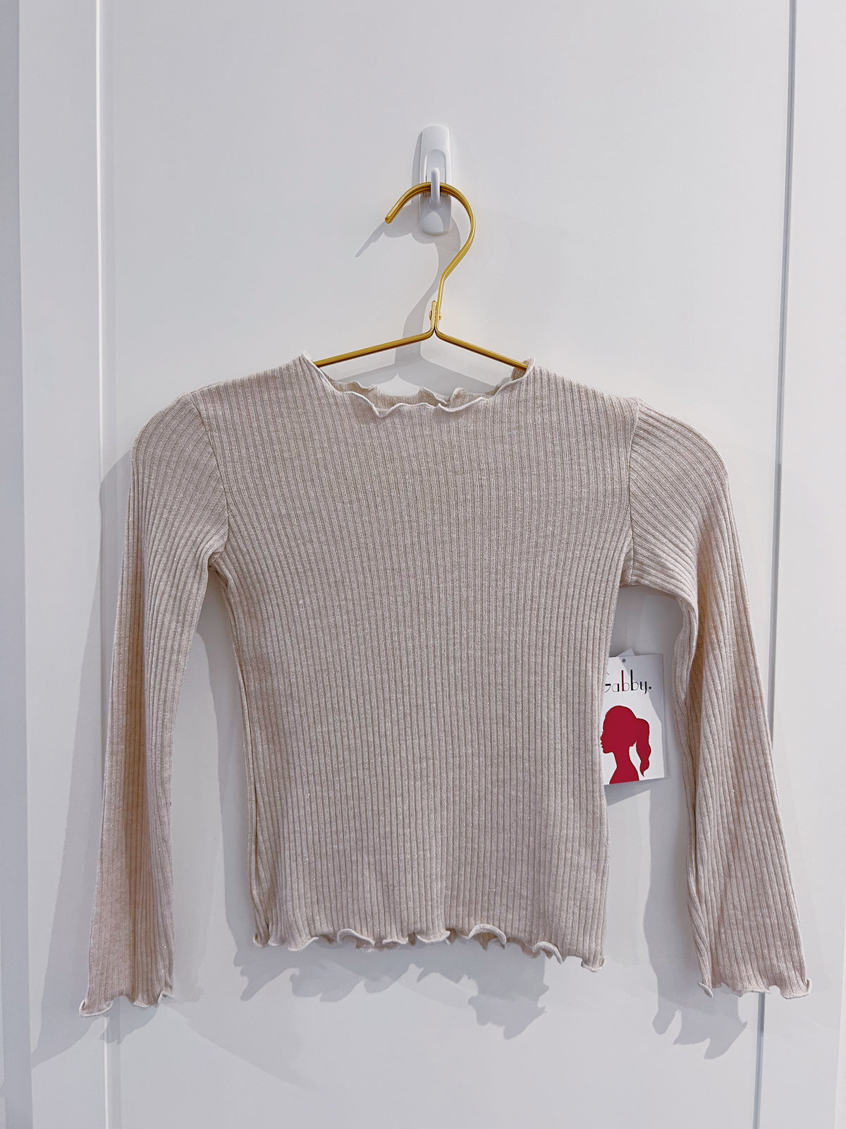 Gabby Beige Kelsey Knit Top