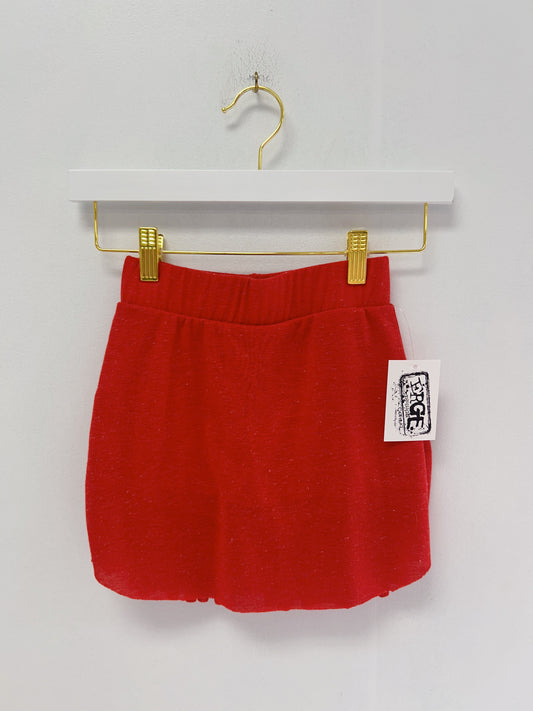 Erge Red Knob Linen Skort