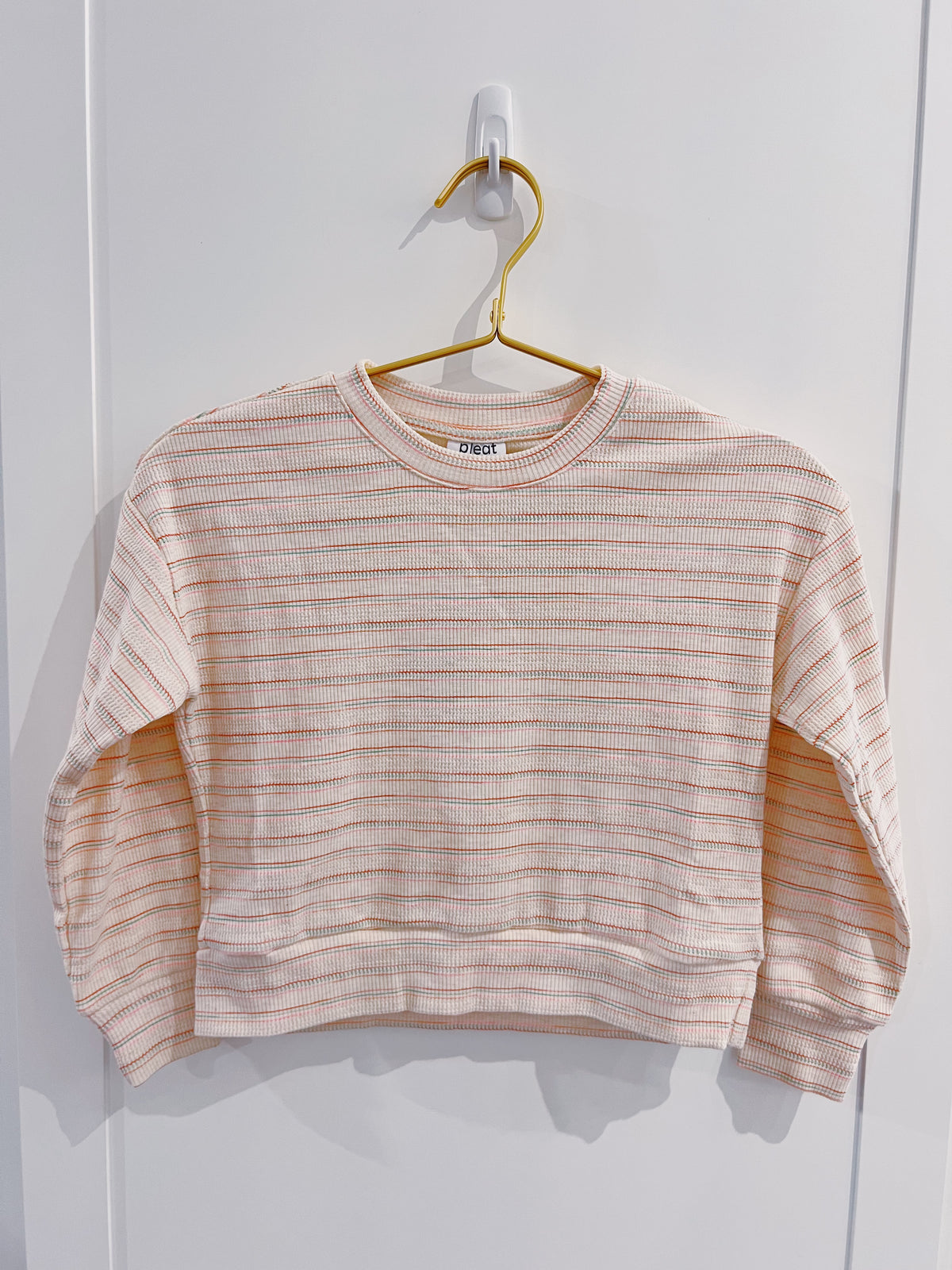 Pleat Pink/Red/Aqua Natalie Top