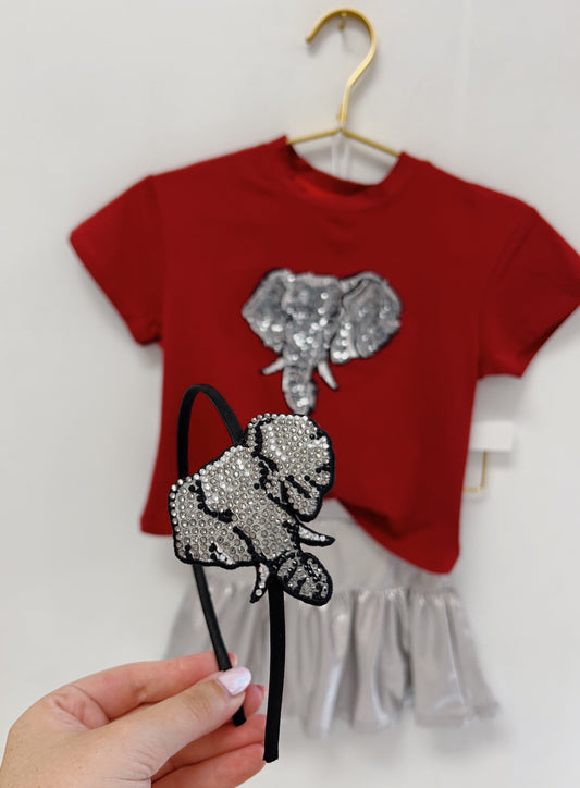 Azarhia Elephant Rhinestone Headband
