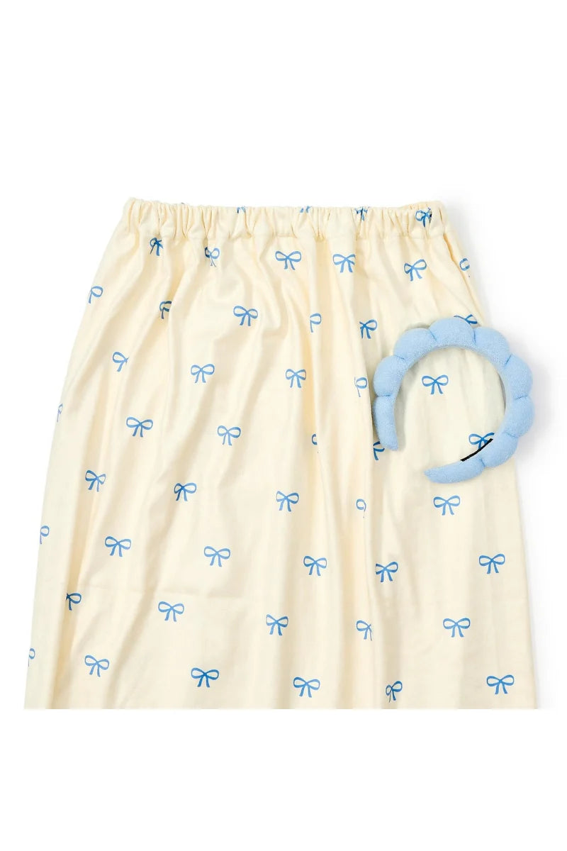 Bow Headband & Towel Wrap Set
