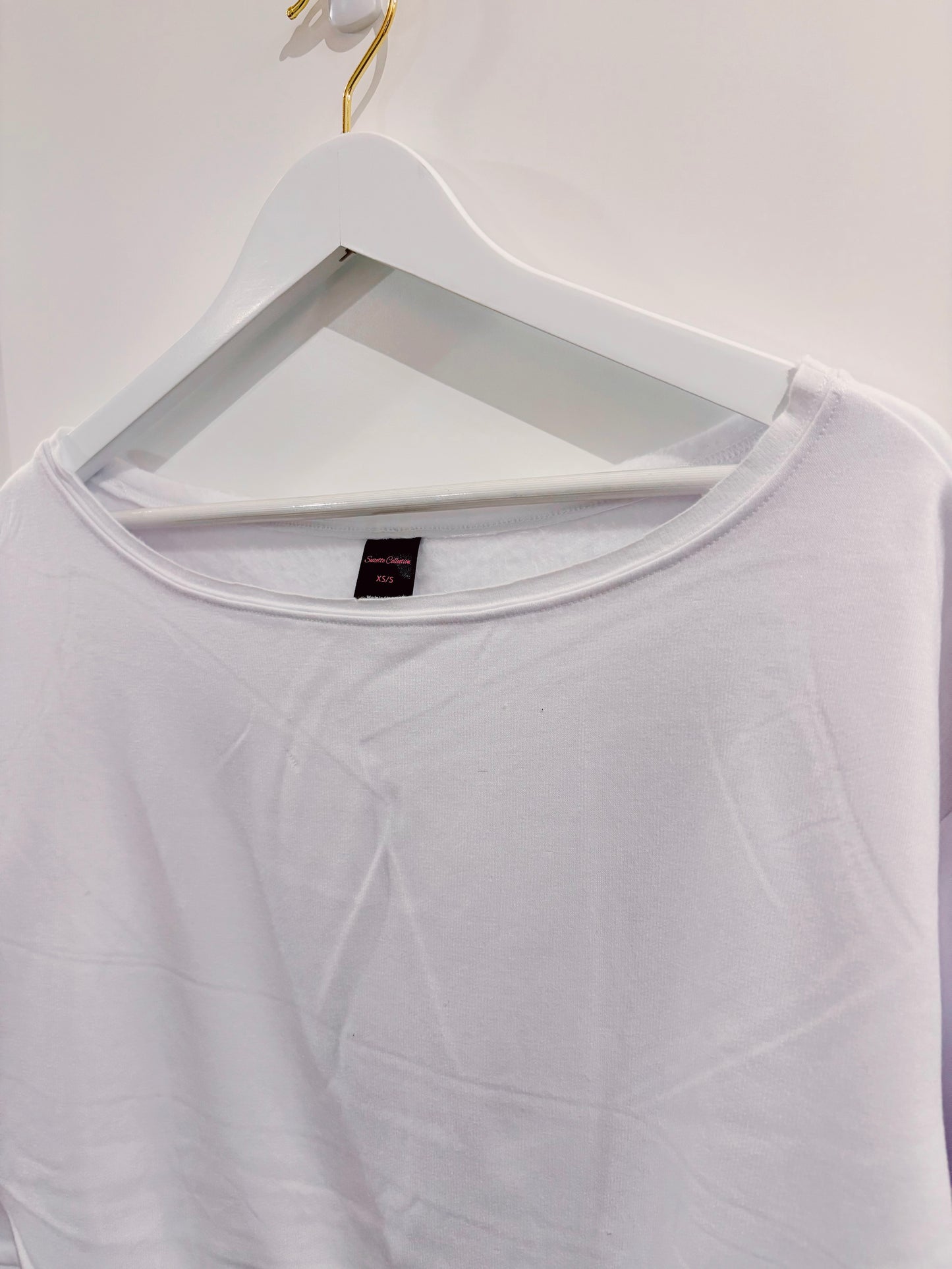 Suzette White Soft Cloud Sweatshirt