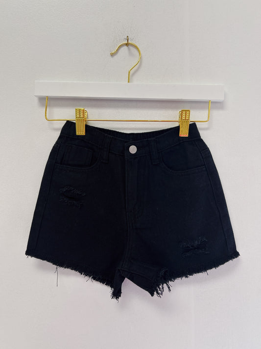 Hayden Black Denim Short