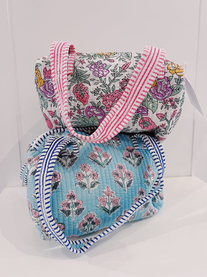 Mini Quilted Duffel Bag