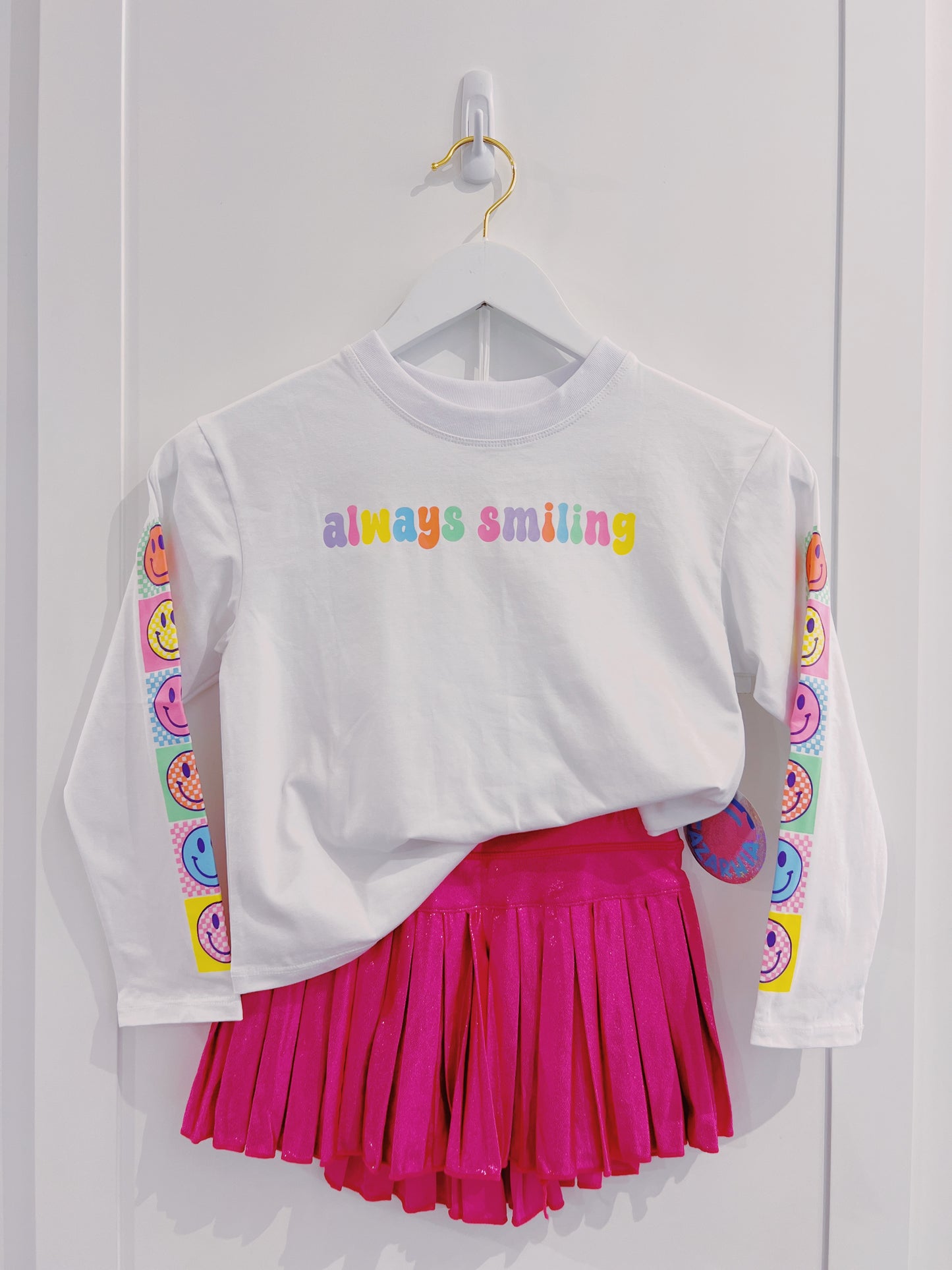 Azarhia Always Smiling L/S Boxy Tee