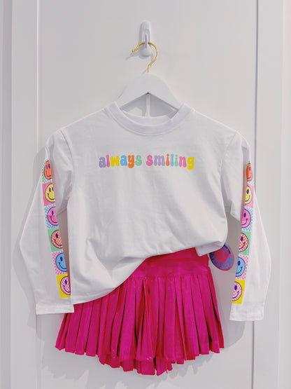 Azarhia Always Smiling L/S Boxy Tee
