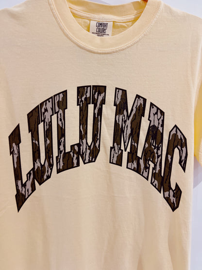 Butter Yellow Camo Lulu Mac Tee