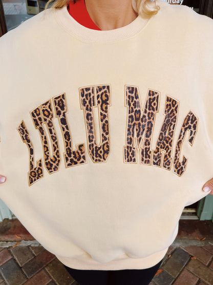 Lulu Mac Butter/Cheetah Sweatshirt