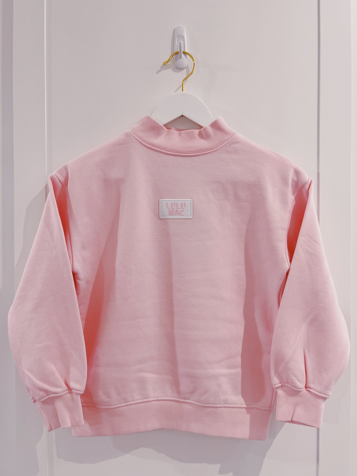LuLu Mac Kid Terry Cloth Top- Light Pink