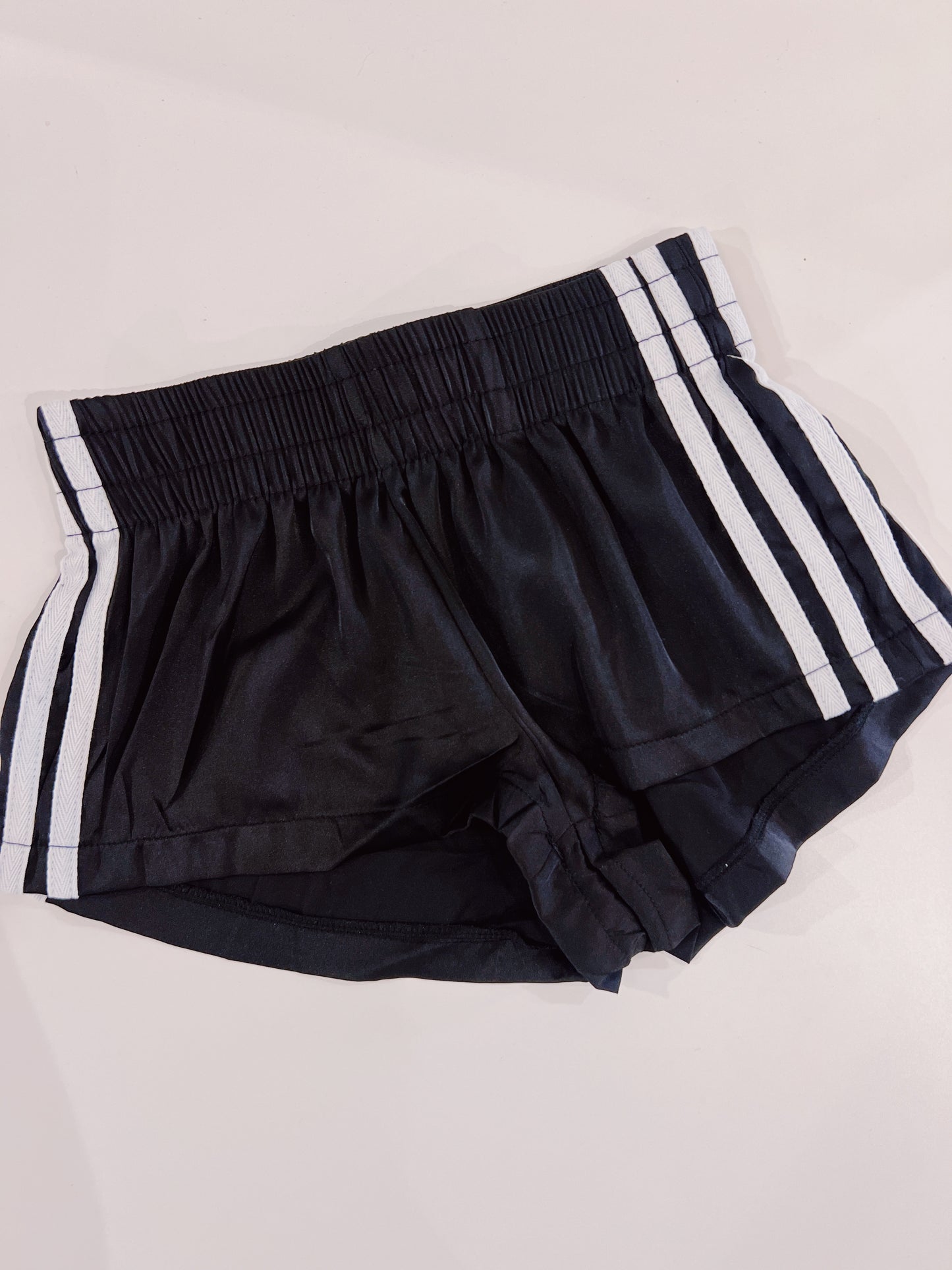 Suzette Tween Black White Striped Shorts