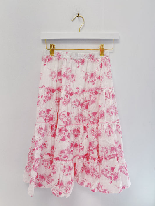 Hayden Pink Floral Midi Skirt