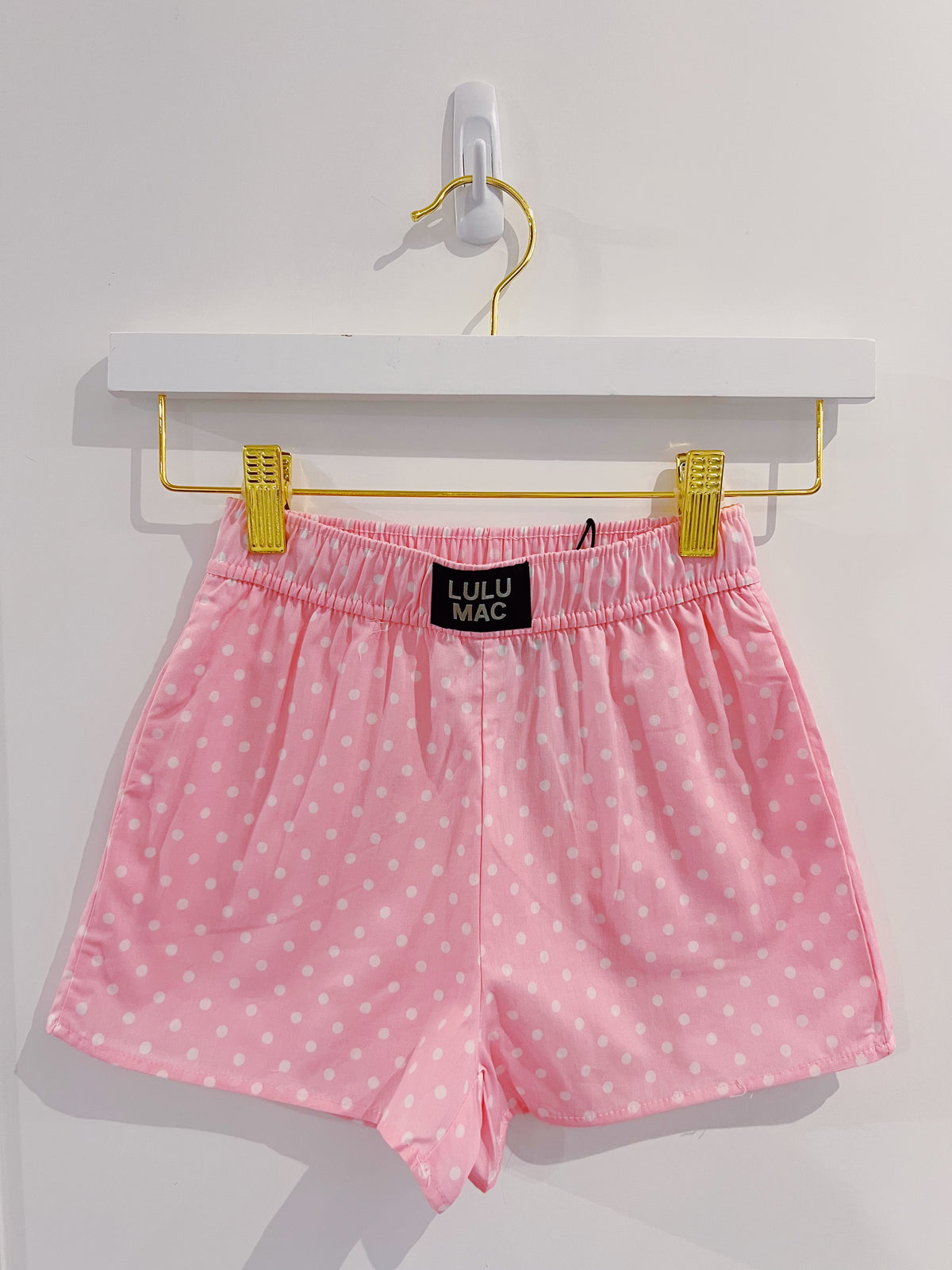 LuLu Mac Youth Pink Polka Dot Boxer Short