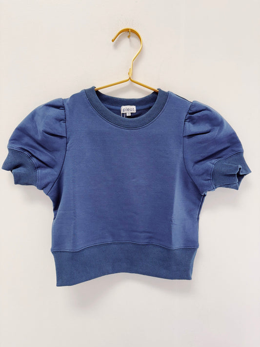 Pleat Slate Riley Sweatshirt