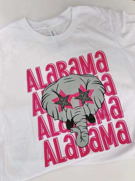 Pink Elephant Alabama Tee