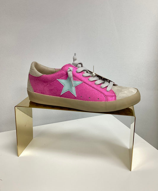 Shu Shop Hot Pink Paula Star Sneaker