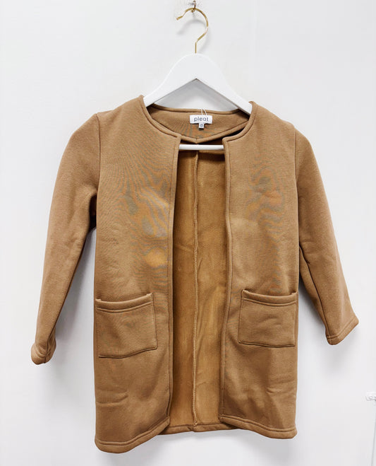 Pleat Coffee Hadley Cardigan