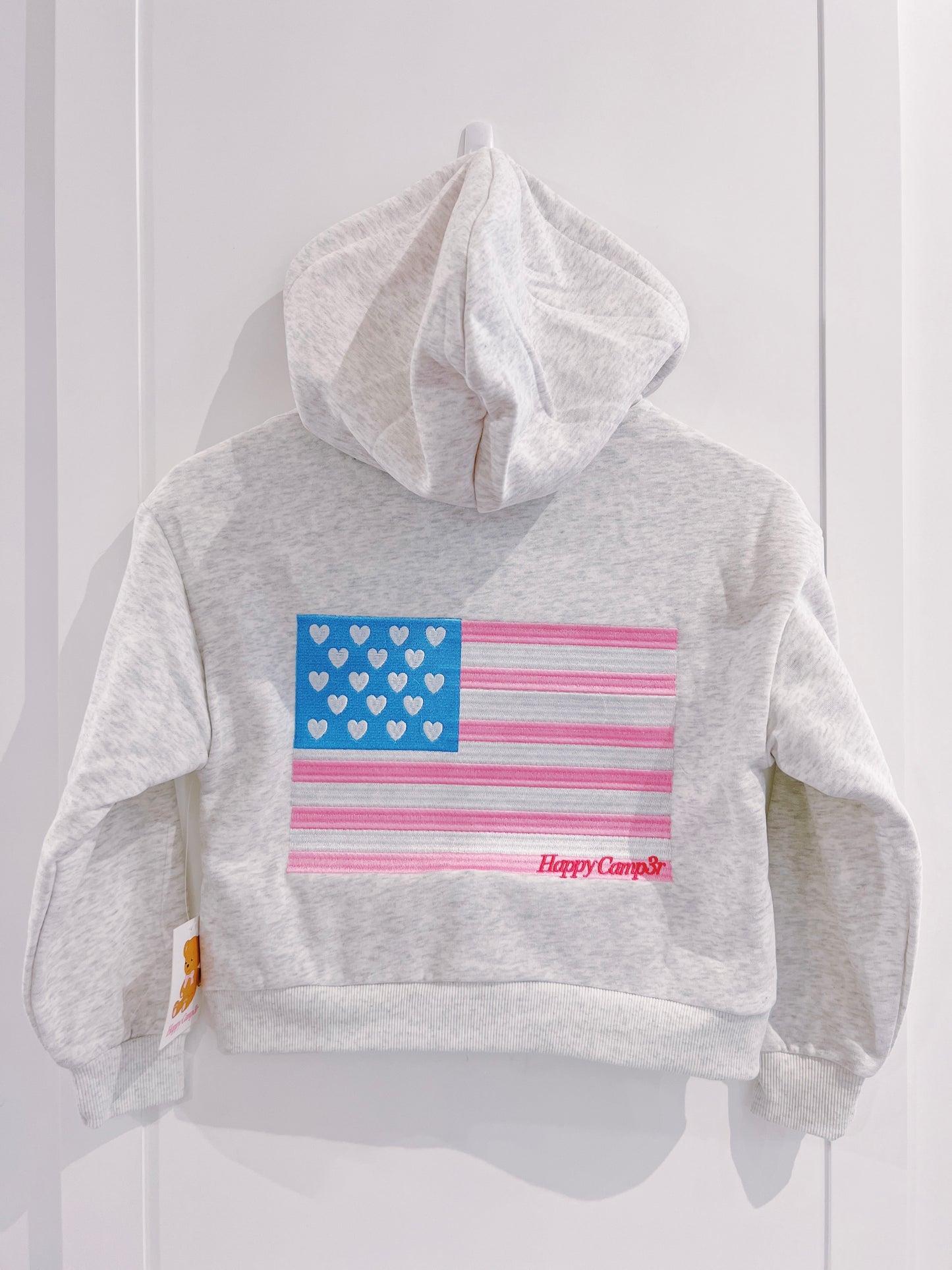 Pink Flag Zip-Up Hoodie