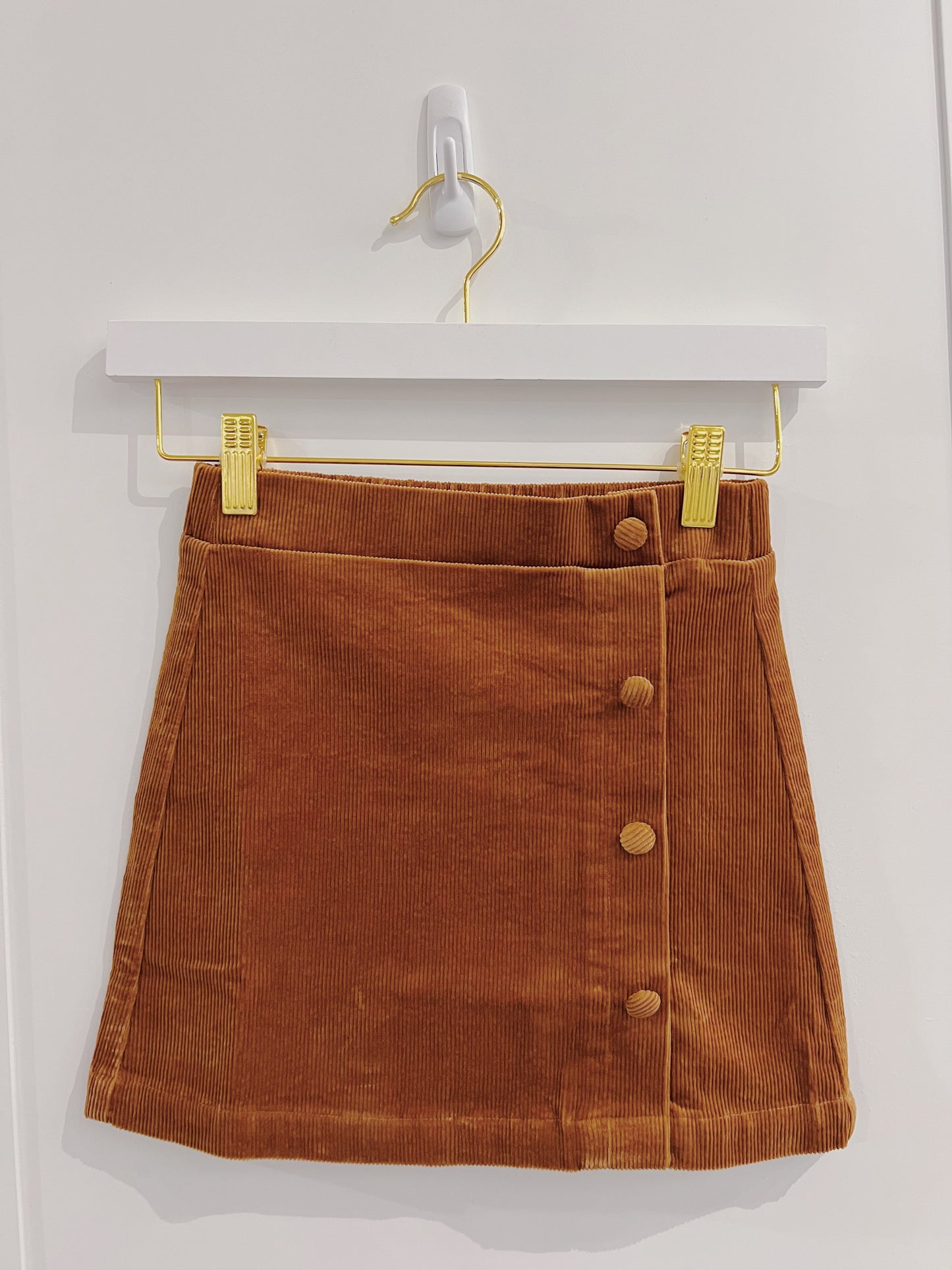 Pleat Honey Corduroy Reese Skirt