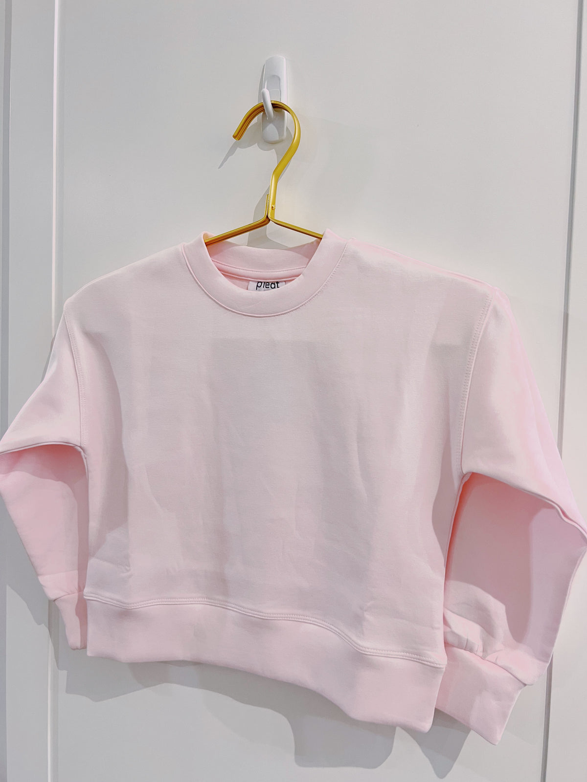 Pleat Light Pink Darby Sweatshirt