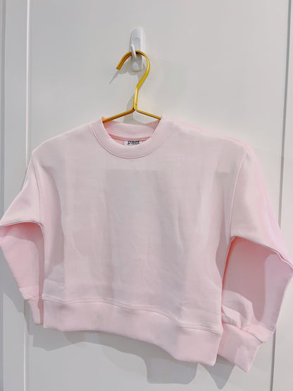 Pleat Light Pink Darby Sweatshirt