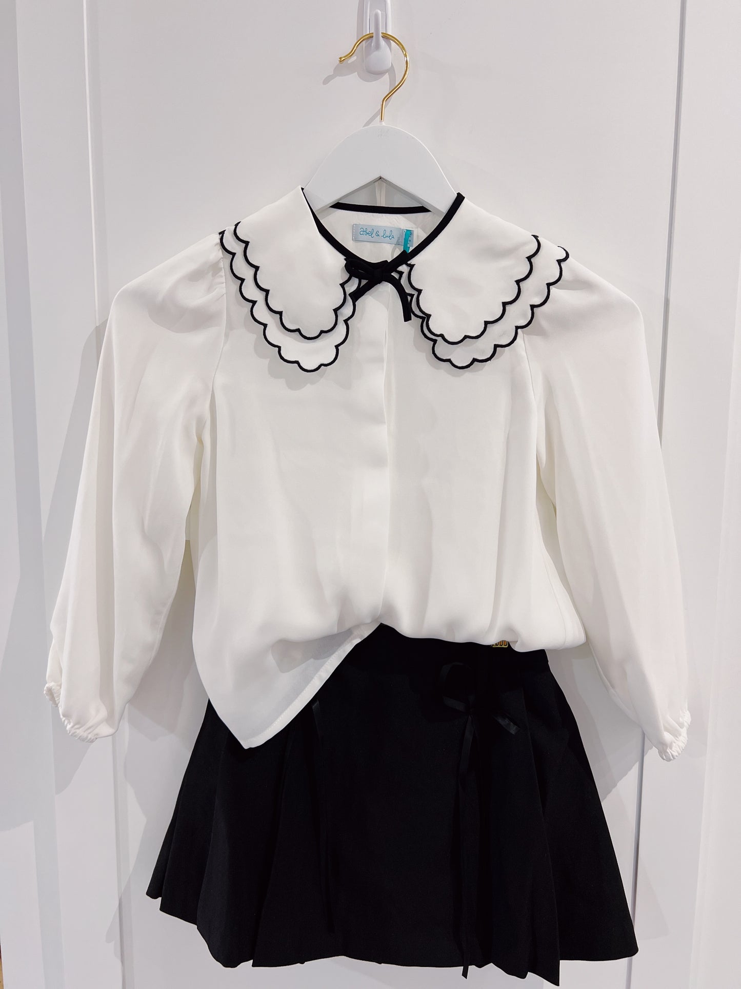 Love Daisy Black Bow Pleated Skirt