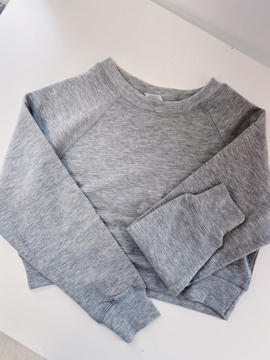 Heather Gray Cloud Crew Neck Top