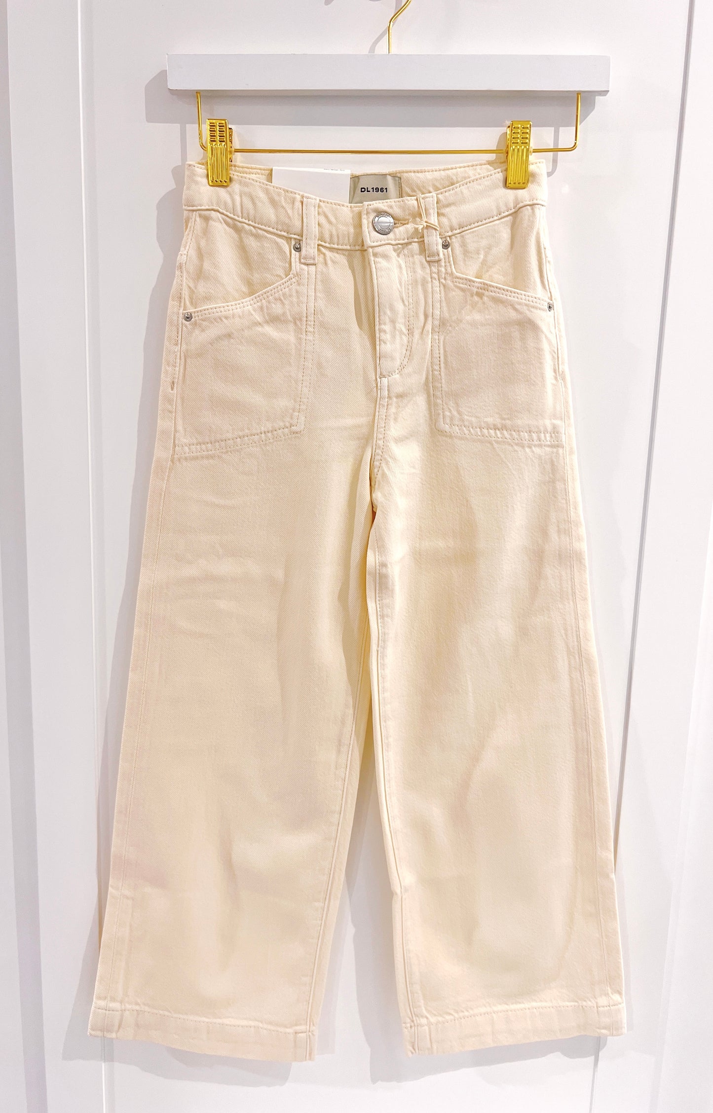 DL 1961 Lily Wide Leg Jean- Sugar Cookie