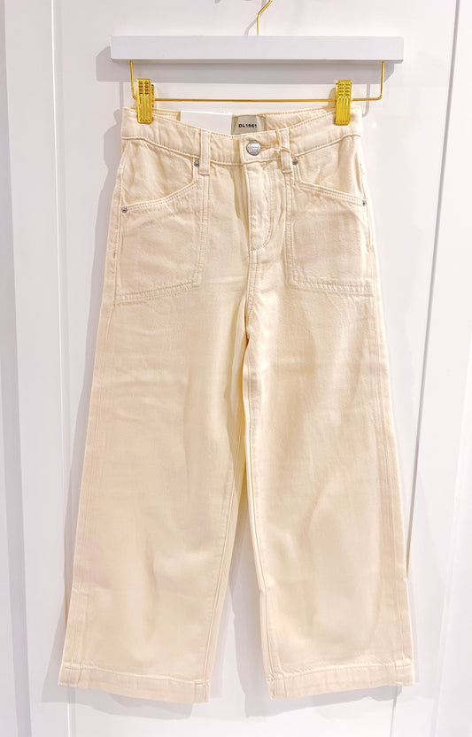 DL 1961 Lily Wide Leg Jean- Sugar Cookie