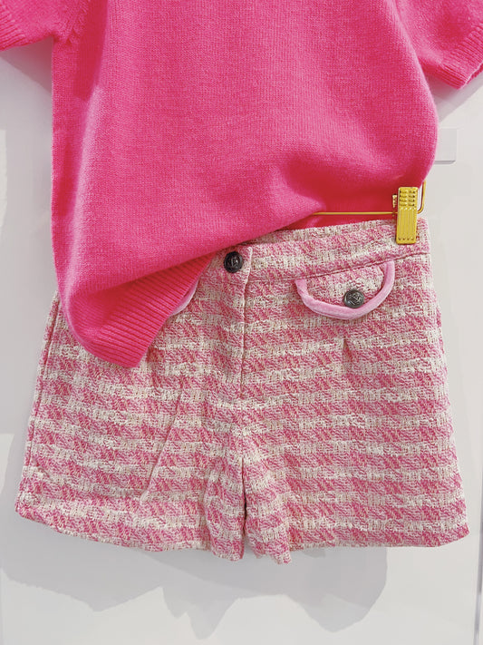 LuLu BeBe Pink Tweed Shortie