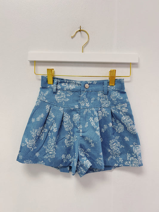 Hayden Light Blue Floral Shorts