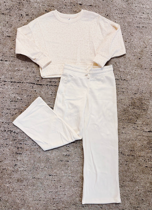 Sugar Swizzle Leopard Scuba Pullover Pant Set