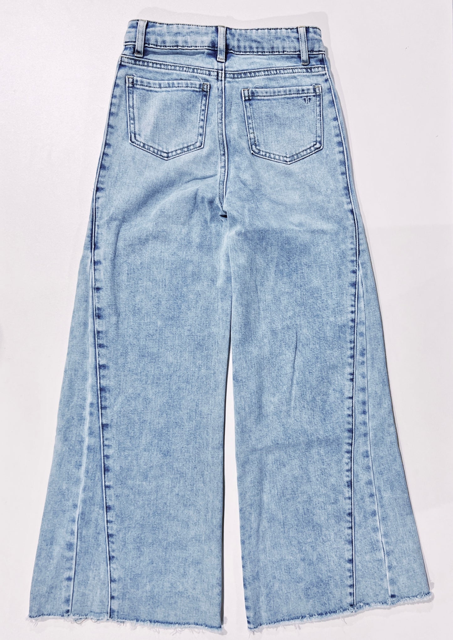 Tractr Light Indigo Fray Hem Denim Jean