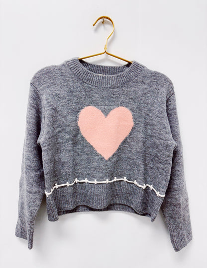 Vintage Havana Pink Heart Sweater