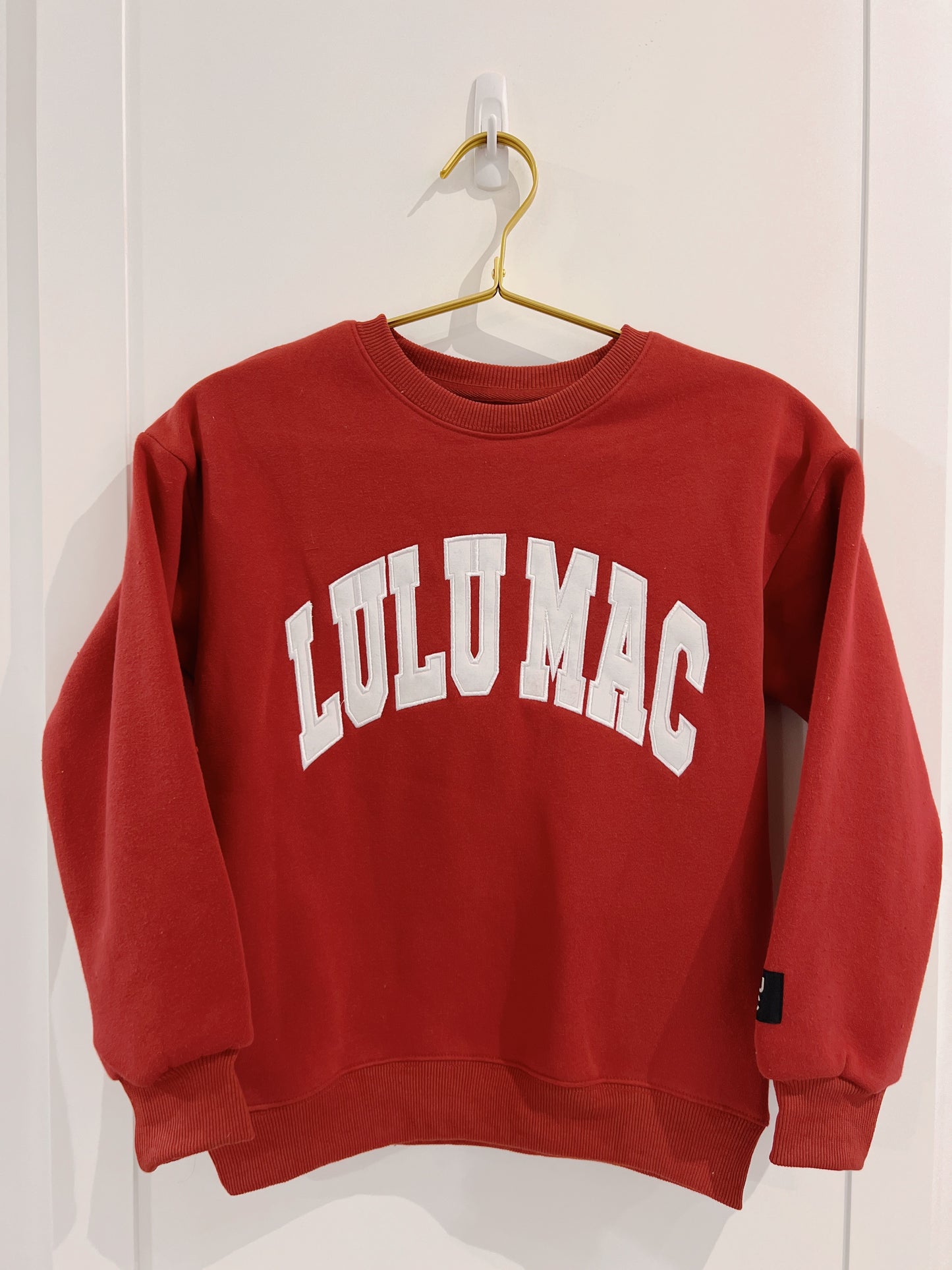 Crimson/White Lulu Mac Youth Sweatshirt