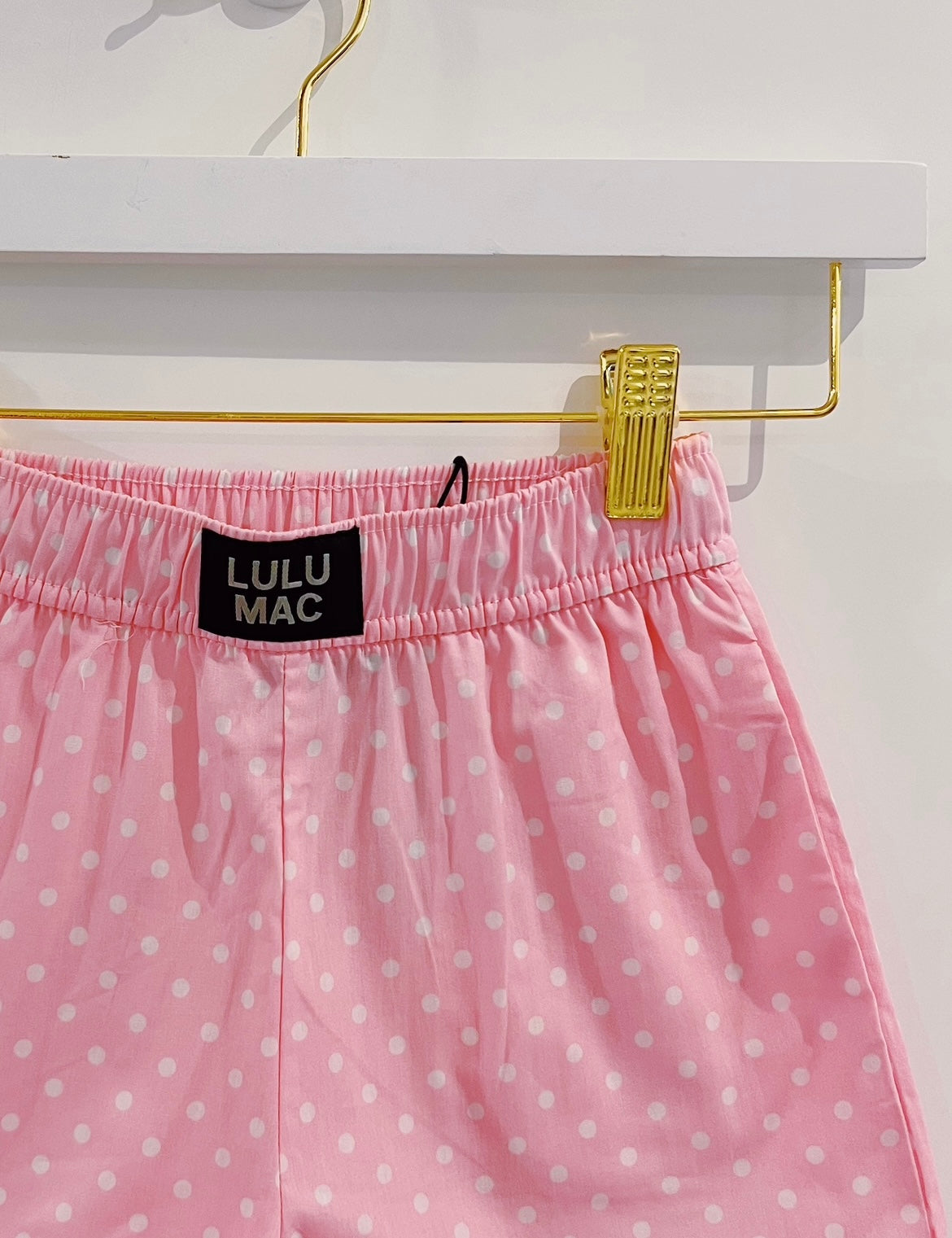 LuLu Mac Youth Pink Polka Dot Boxer Short