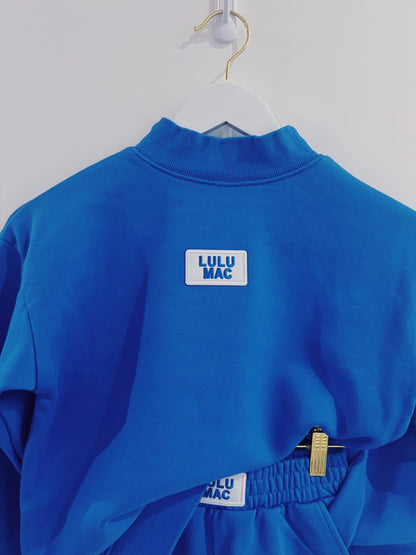 LuLu Mac Kid Terry Cloth Top- Bright Blue