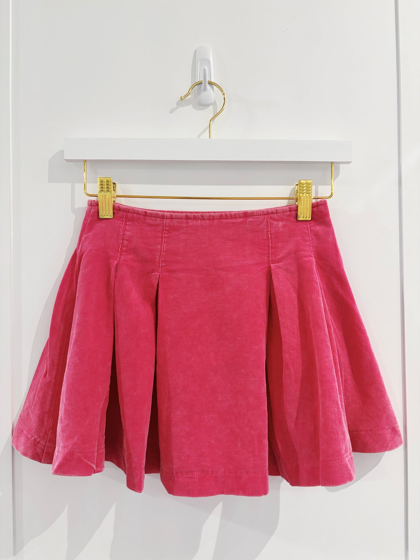 Sadie & Sage Hot Pink Corduroy Mini Skirt