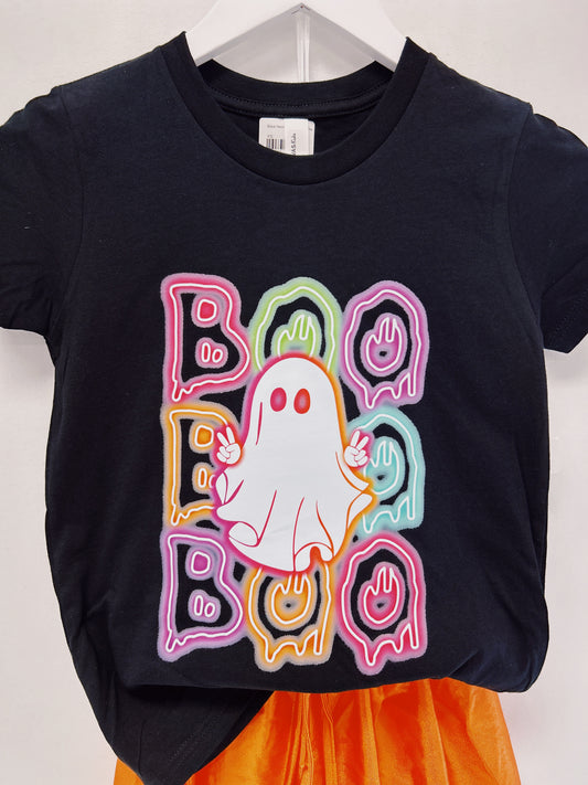 Black Neon BOO Graphic Tee