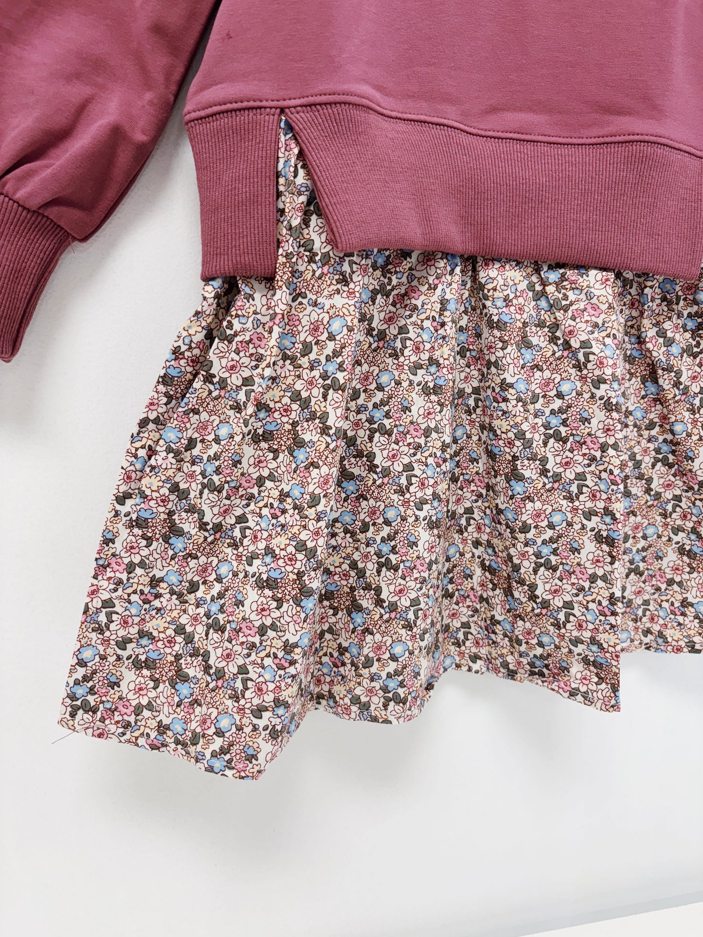 Pleat Rose Clara Combo Dress