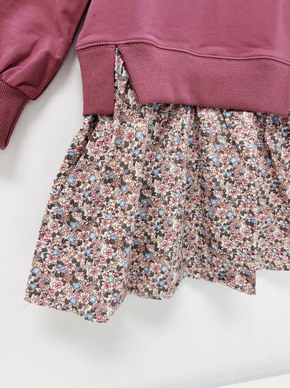 Pleat Rose Clara Combo Dress