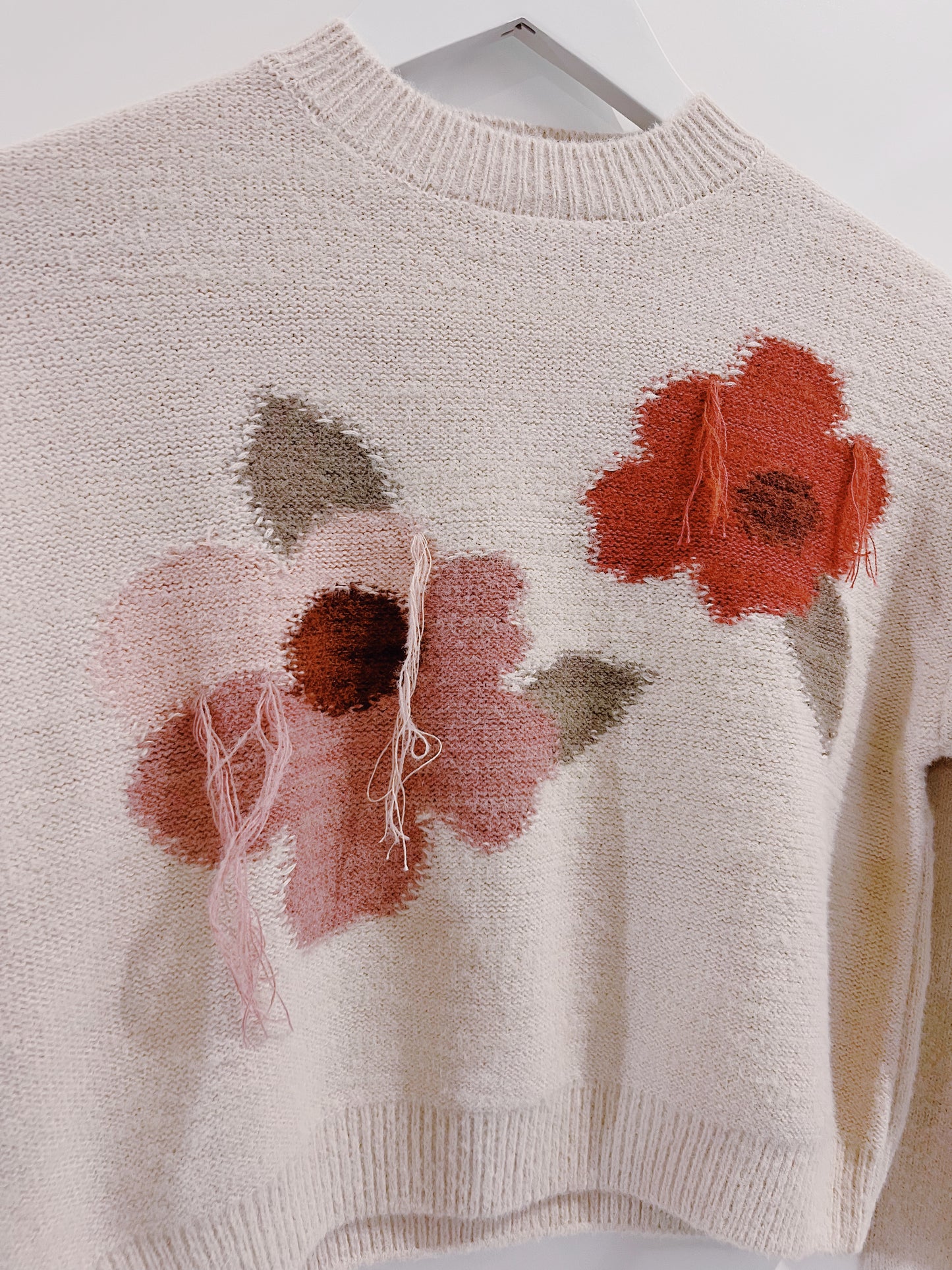 Mayoral Cream Floral Sweater