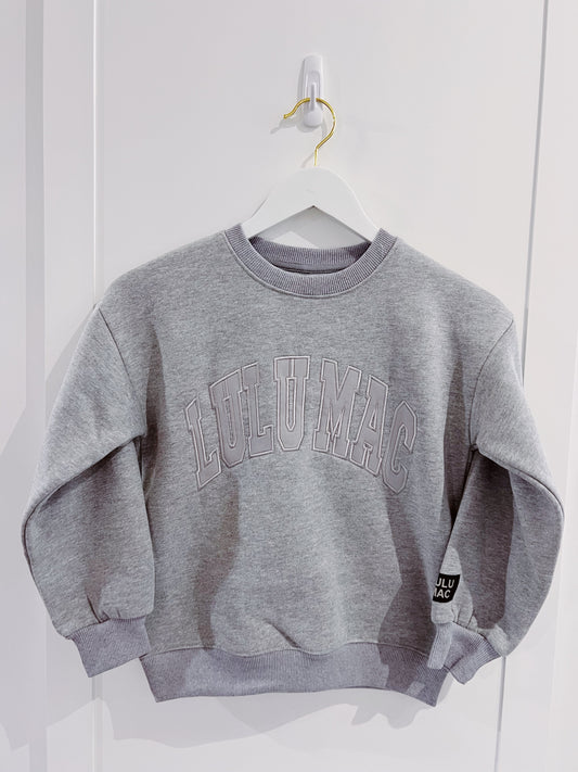 LuLu Mac Youth Light Grey Sweatshirt