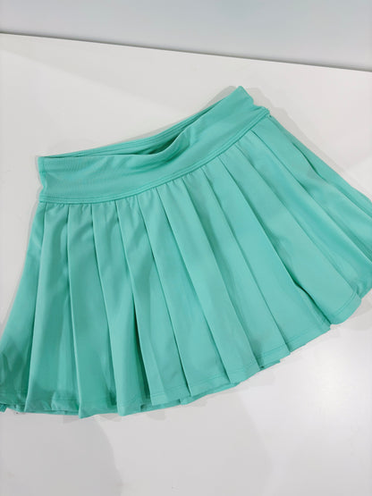Pastel Green Pleated Everyday Skort