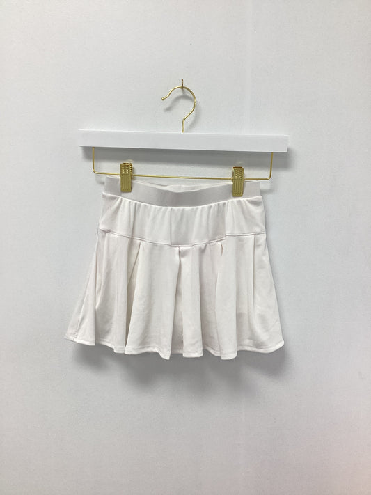 Erge White Rib Skort