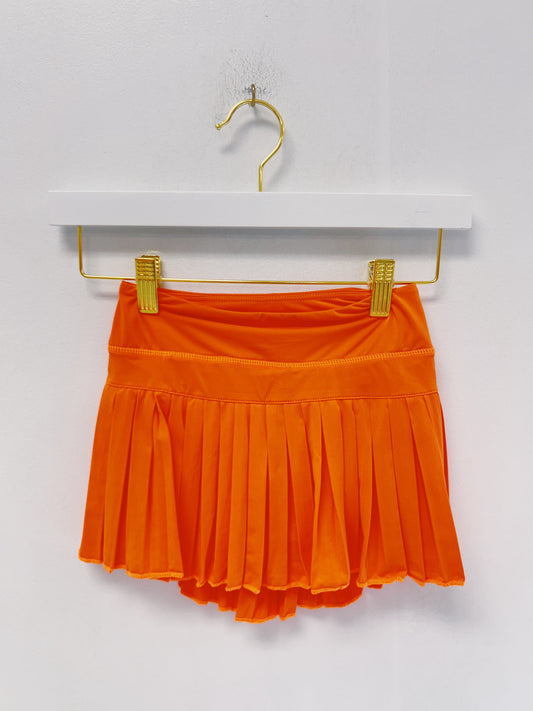 Azarhia Mini Pleated Skort- Orange