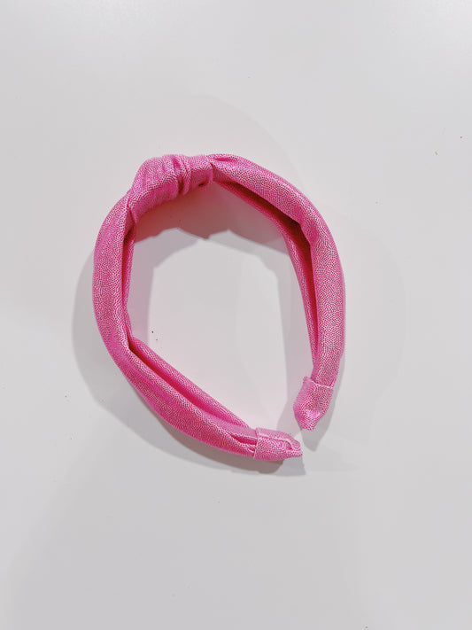 Azarhia Pink Shimmer Top Knot Headband